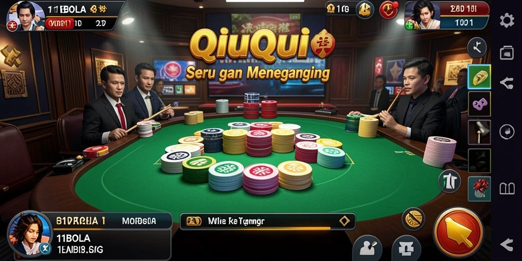 Gameplay QiuQiu yang seru di 11BOLA dengan grafis menawan.