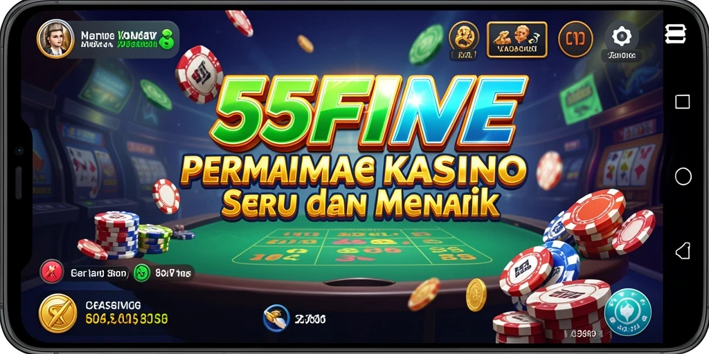 Tampilan gameplay Kasino yang menarik di 55FIVE.
