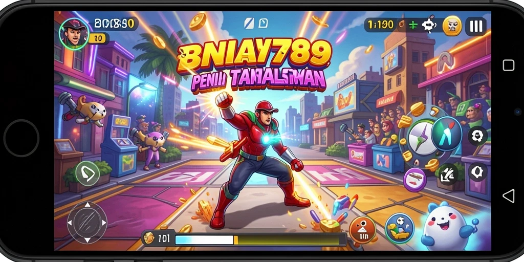 Tampilan gameplay seru dalam BNI789, penuh tantangan dan hiburan.