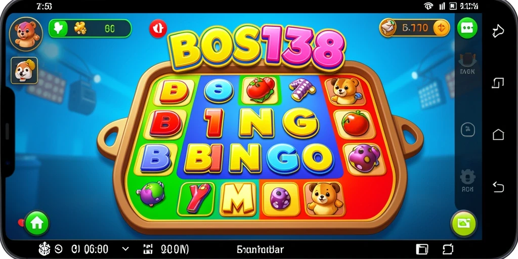 Tampilan gameplay seru dari BOS138 yang penuh warna.