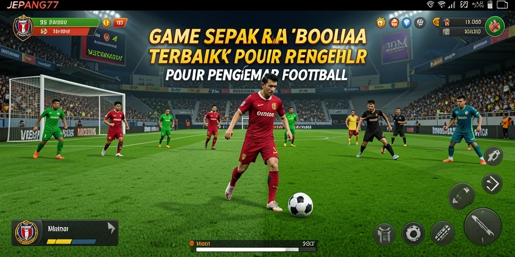 Tampilan menarik dari gameplay sepak bola JEPANG77 yang intens.