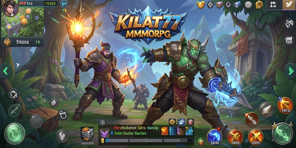 Tangkapan layar gameplay KILAT77 yang menampilkan pertarungan epik antara pemain.