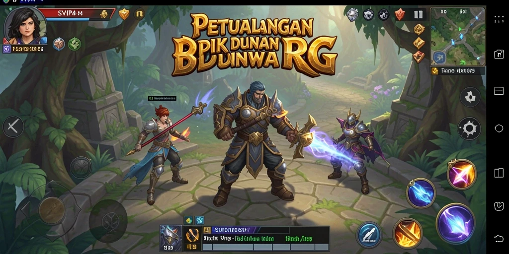 Tangkapan layar gameplay <strong>SVIP4</strong> memperlihatkan aksi pertempuran epik dan karakter yang berani.