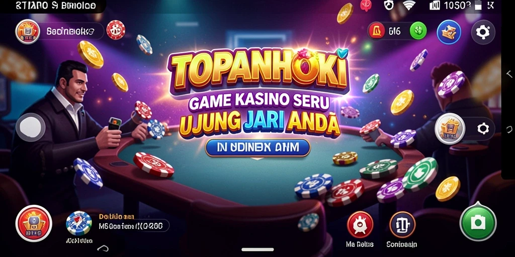 Tampilan gameplay seru dan menegangkan dari TOPANHOKI.
